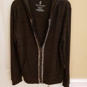Juicy Couture Jacket with Hood & Sparkly Zipper